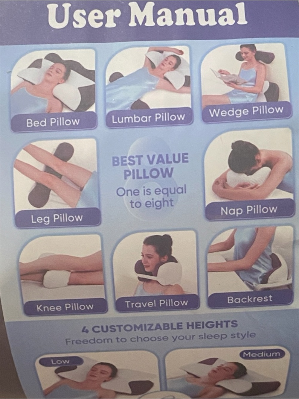 Neck Support Curved Support Pillow